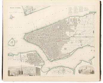 (SDUK.) Society for the Diffusion of Useful Knowledge. [Composite atlas of international city plans, American maps,